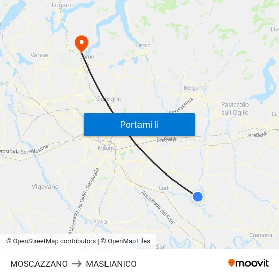 MOSCAZZANO to MASLIANICO map