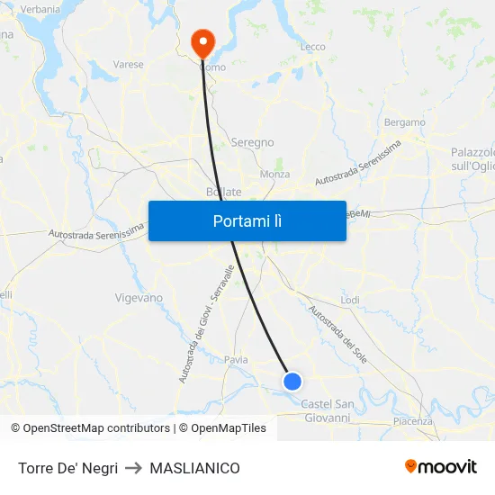 Torre De' Negri to MASLIANICO map