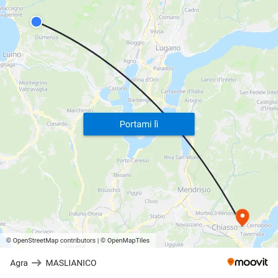 Agra to MASLIANICO map