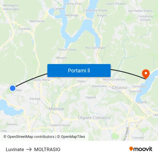 Luvinate to MOLTRASIO map