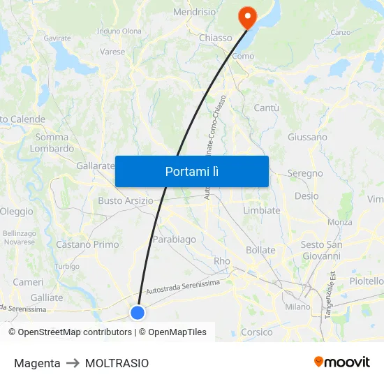 Magenta to MOLTRASIO map