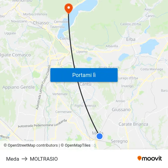 Meda to MOLTRASIO map