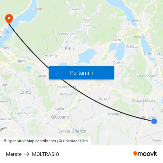 Merate to MOLTRASIO map