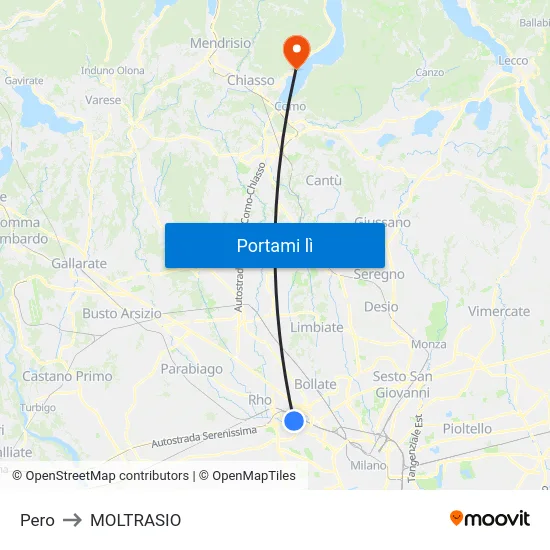 Pero to MOLTRASIO map