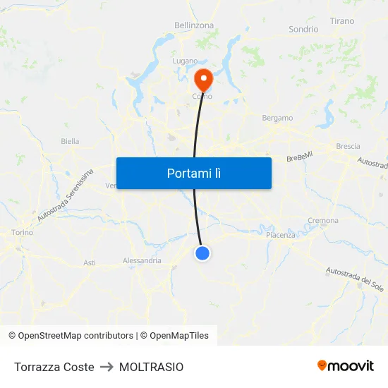 Torrazza Coste to MOLTRASIO map