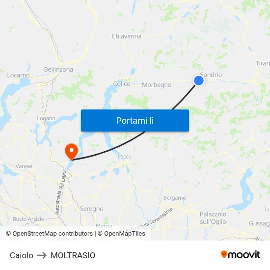 Caiolo to MOLTRASIO map