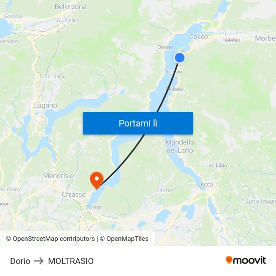 Dorio to MOLTRASIO map
