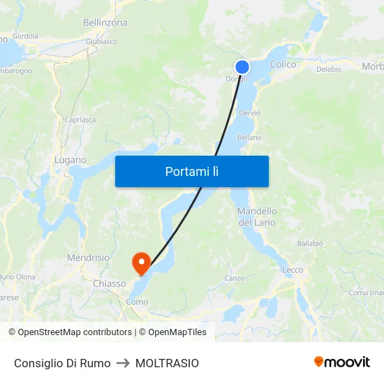 Consiglio Di Rumo to MOLTRASIO map