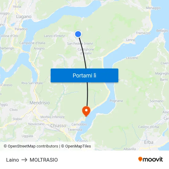 Laino to MOLTRASIO map
