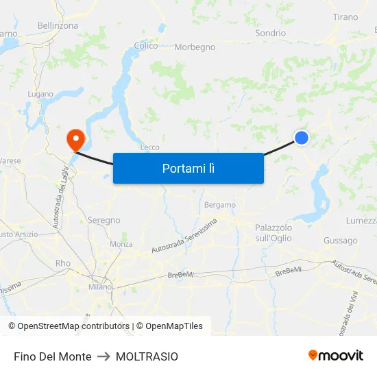 Fino Del Monte to MOLTRASIO map