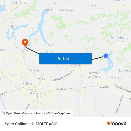 Solto Collina to MOLTRASIO map