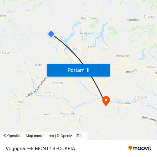 Vogogna to MONT? BECCARIA map