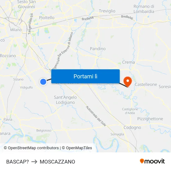BASCAP? to MOSCAZZANO map