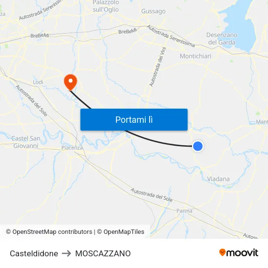 Casteldidone to MOSCAZZANO map