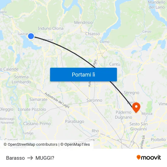 Barasso to MUGGI? map