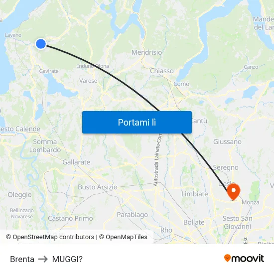 Brenta to MUGGI? map