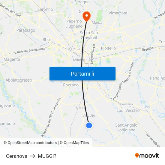 Ceranova to MUGGI? map