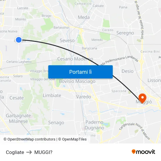 Cogliate to MUGGI? map