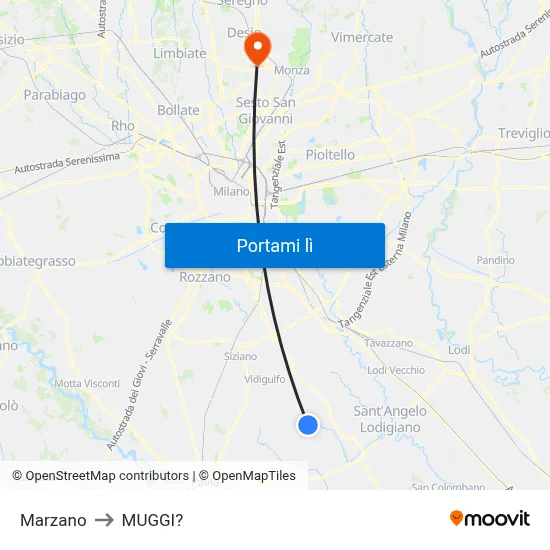 Marzano to MUGGI? map