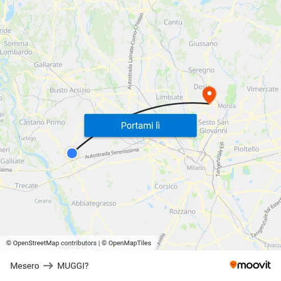 Mesero to MUGGI? map