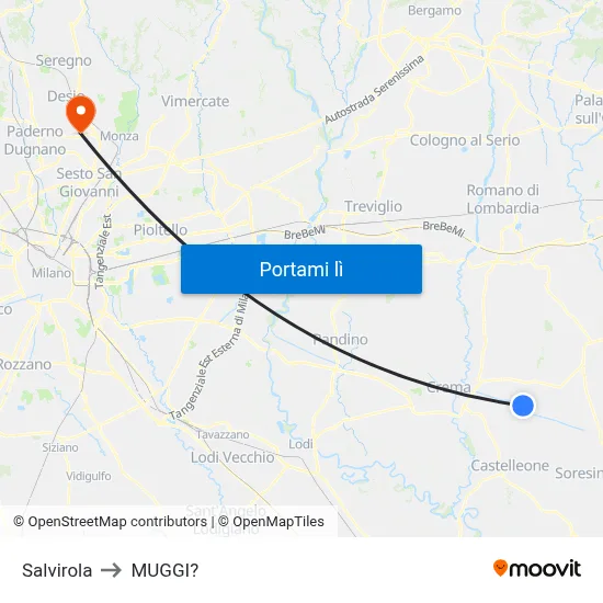 Salvirola to MUGGI? map