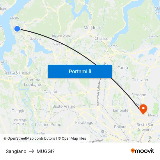 Sangiano to MUGGI? map