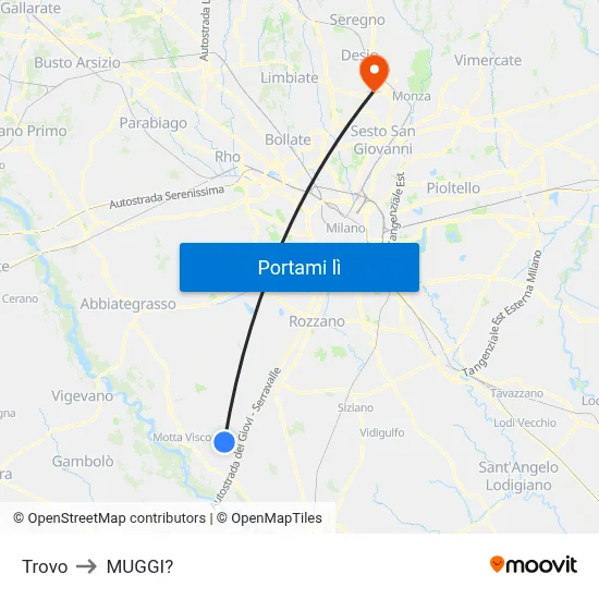 Trovo to MUGGI? map