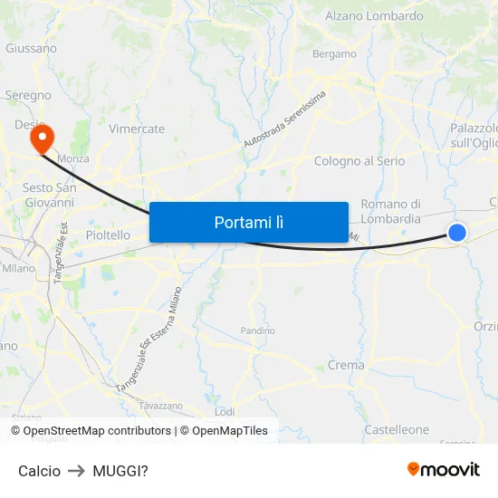 Calcio to MUGGI? map