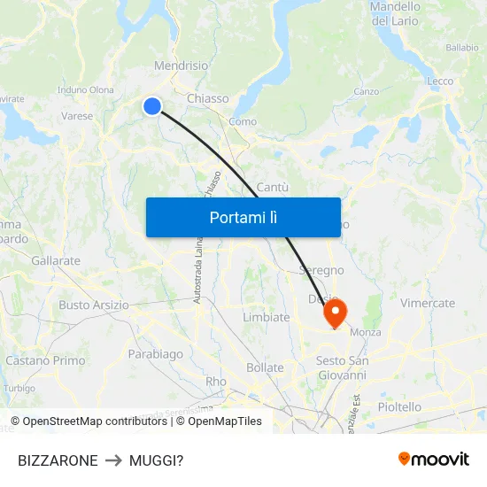 BIZZARONE to MUGGI? map