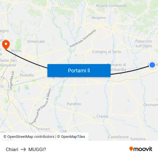 Chiari to MUGGI? map