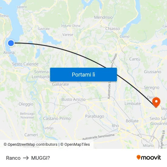 Ranco to MUGGI? map