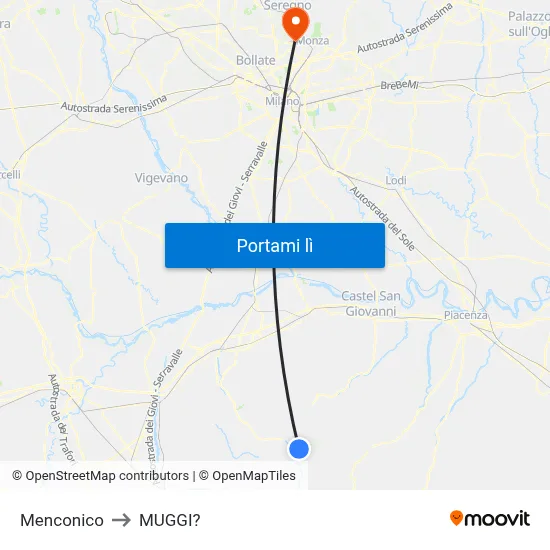 Menconico to MUGGI? map