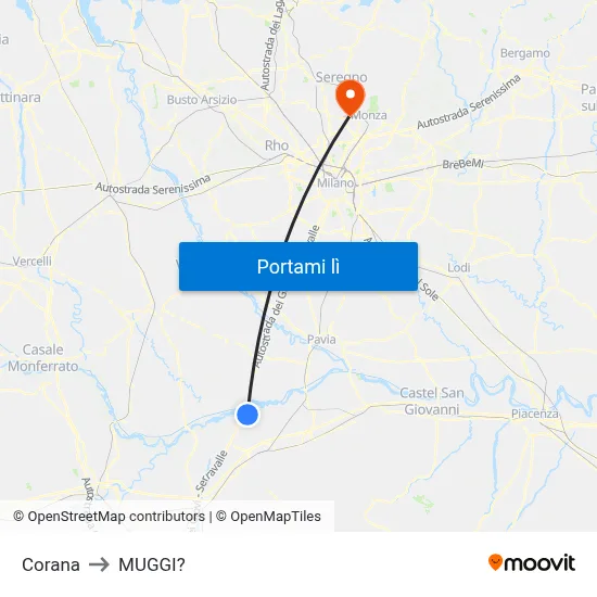 Corana to MUGGI? map