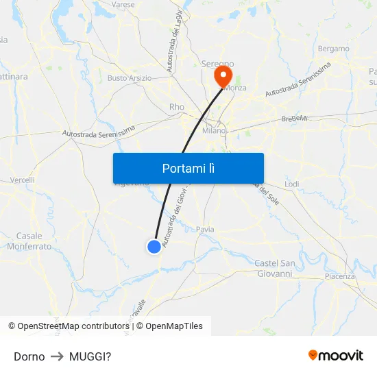 Dorno to MUGGI? map