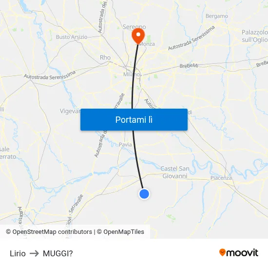 Lirio to MUGGI? map