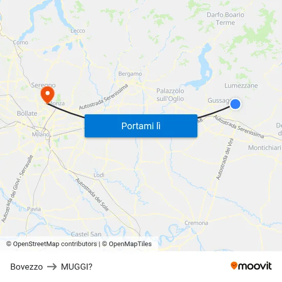 Bovezzo to MUGGI? map