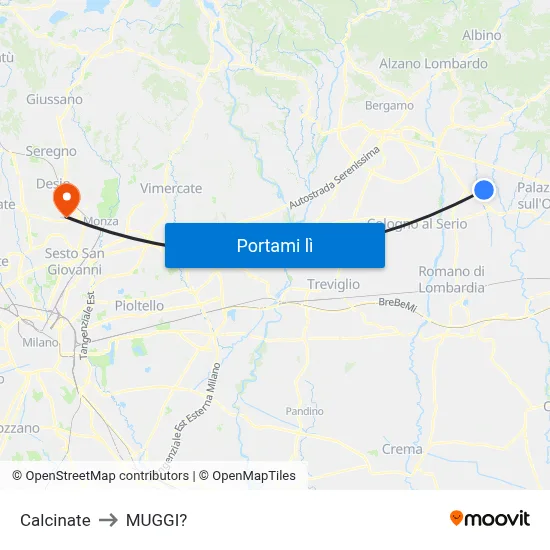 Calcinate to MUGGI? map