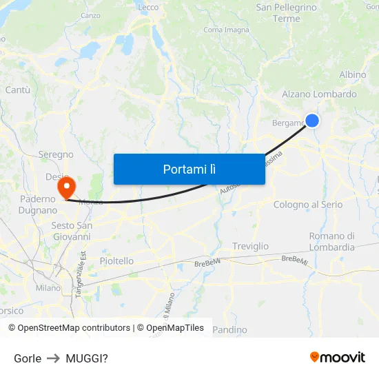 Gorle to MUGGI? map