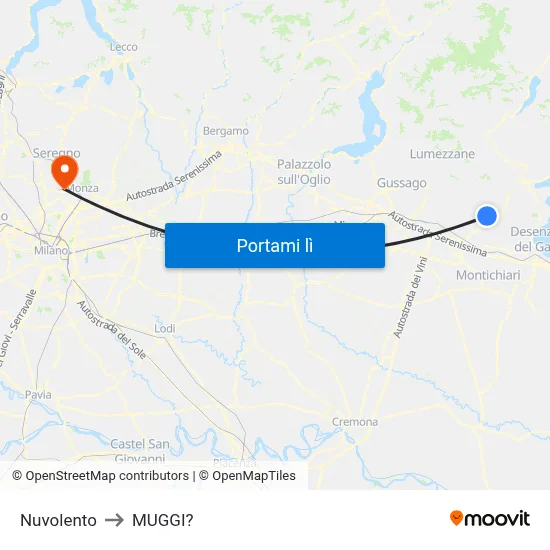 Nuvolento to MUGGI? map