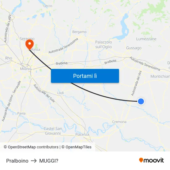 Pralboino to MUGGI? map