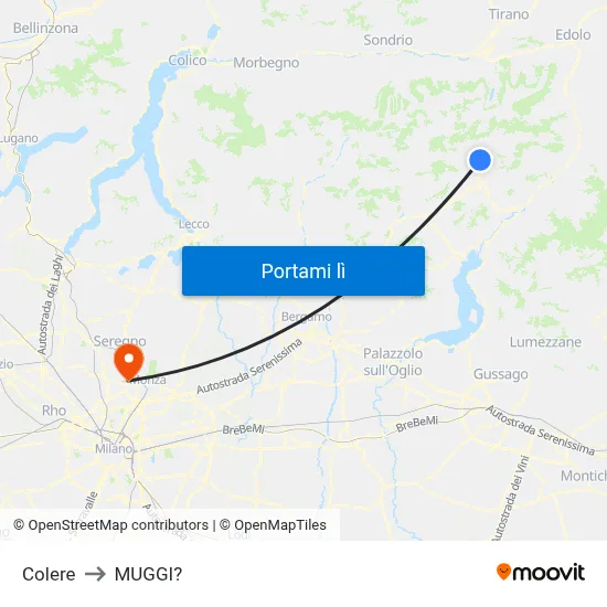 Colere to MUGGI? map