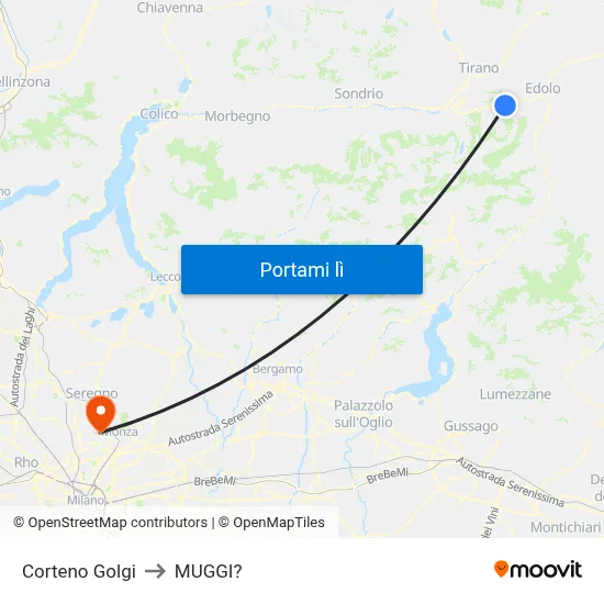 Corteno Golgi to MUGGI? map