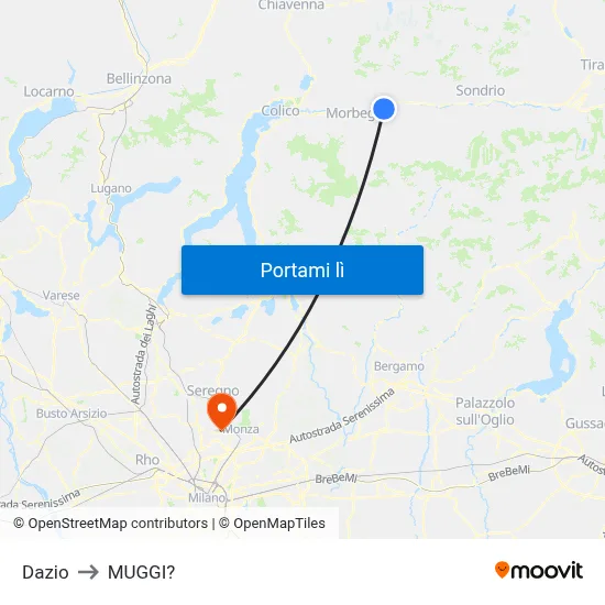 Dazio to MUGGI? map