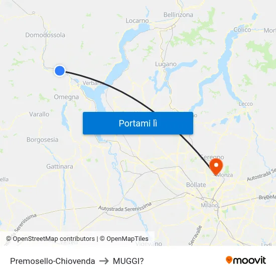 Premosello-Chiovenda to MUGGI? map