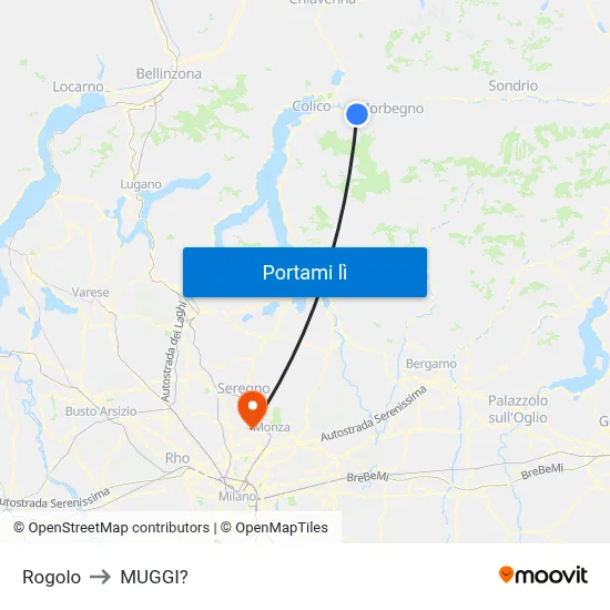 Rogolo to MUGGI? map