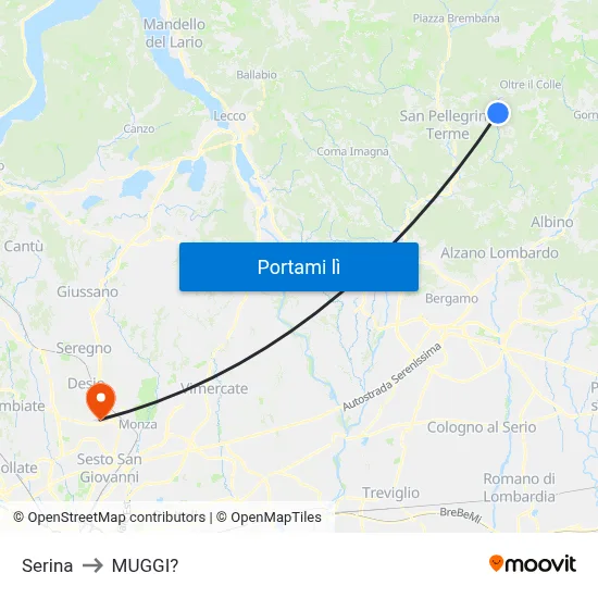 Serina to MUGGI? map