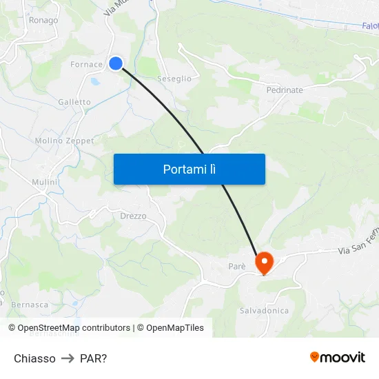 Chiasso to PAR? map