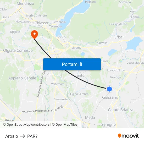 Arosio to PAR? map