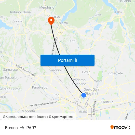 Bresso to PAR? map