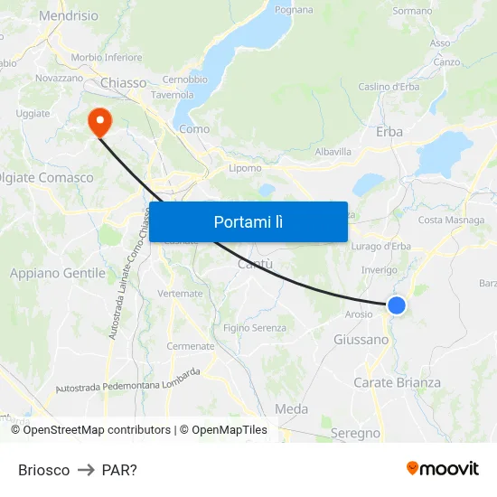 Briosco to PAR? map